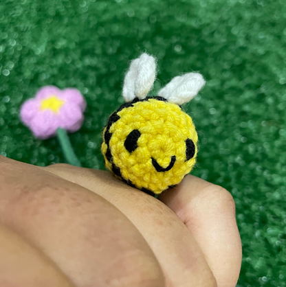 Bumble Bee Crochet Bookmark