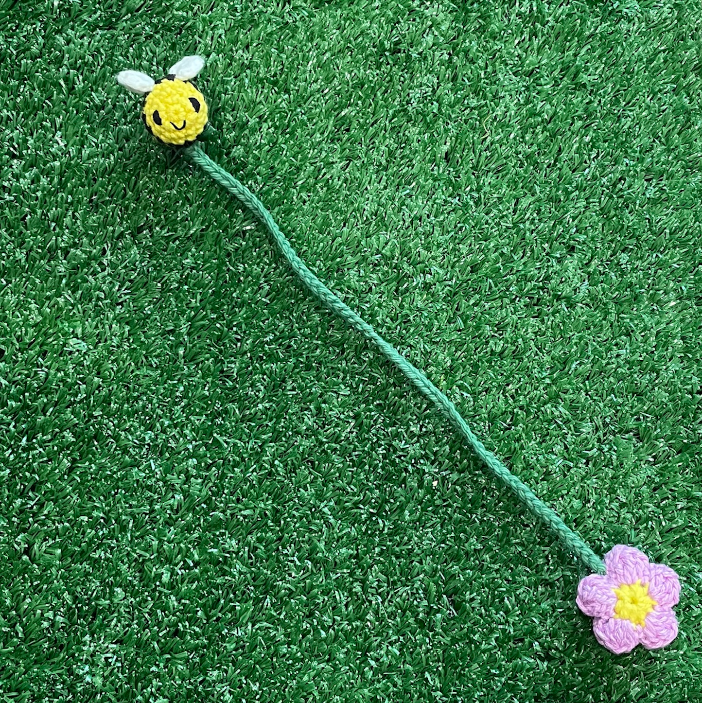 Bumble Bee Crochet Bookmark