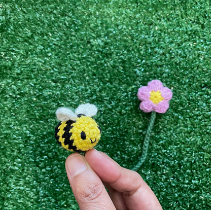 Bumble Bee Crochet Bookmark