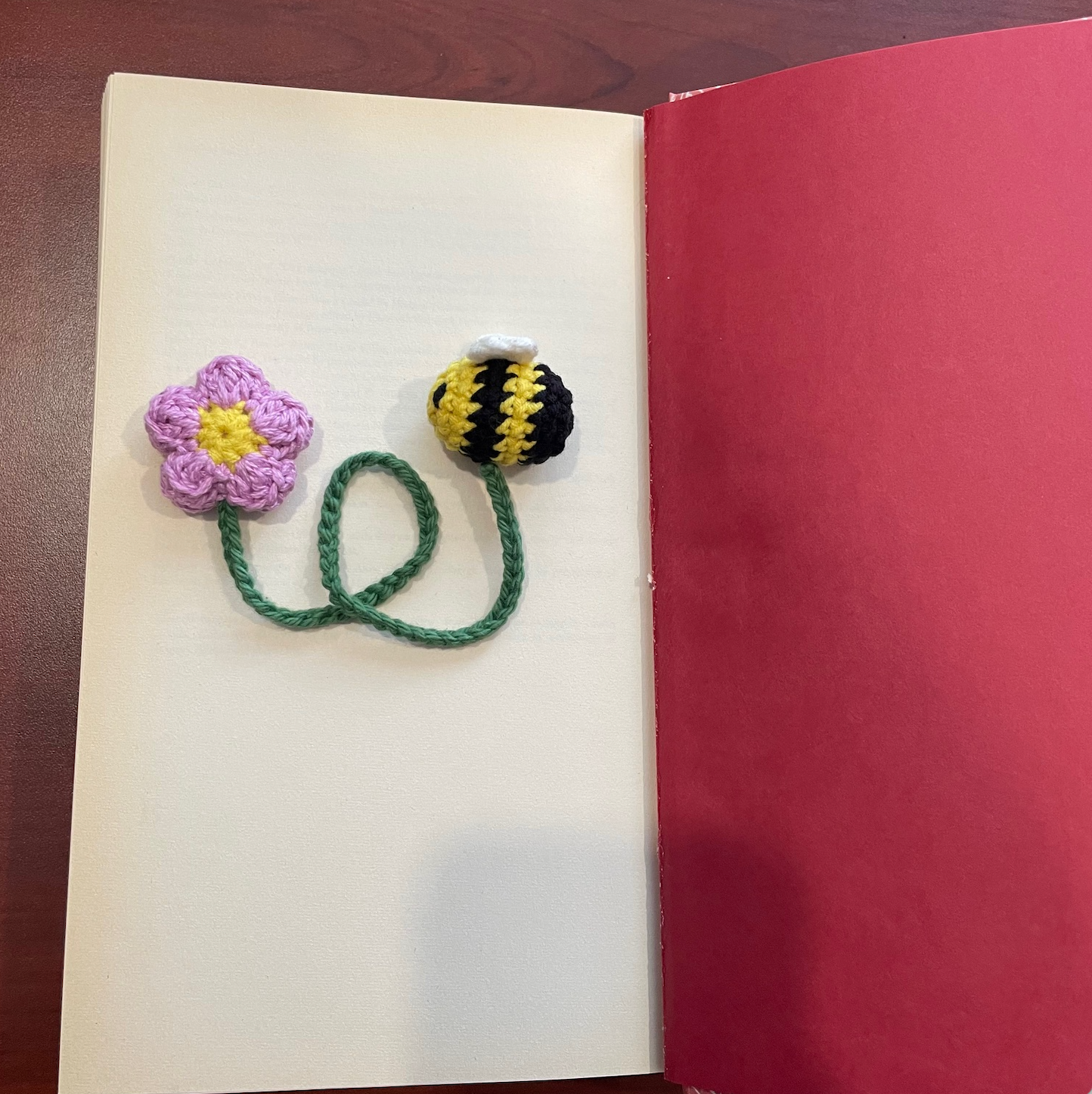 Bumble Bee Crochet Bookmark